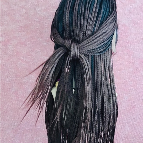 Beautiful Free Part Synthetic Lace Front Box Braids Wig with Baby Hair - Picture 9 of 15